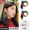 Pieza de peluca femenina una tarjeta arcoíris degradado colgante oreja teñida pieza de extensión de cabello tres colores cuatro colores color de chica hot pieza de cabello peluca tipo clip BB
