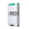 Japón Okamoto Condón Súper Lubricado Serie Pura Delgada Poliuretano 001 Platino 003 Condón Ultrafino con Ácido Hialurónico