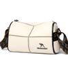 Bolsa de ombro transversal popular de couro macio, bolsa pequena para mulheres, nova moda 2024, casual, com alça larga para ombro, bolsa mensageira