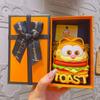Bolsa de monedas de Garfield para descompresión Llavero creativo Llavero Juguete exquisito IP popular genuino Autorizado Regalo pequeño