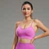 Sutiã Esportivo Respirável Fosco Yoga Corrida Roupa Íntima Feminina Sutiã Fitness à Prova de Choque Colete Respirável Sensação Nua com Bojo