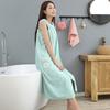Toalha de Banho Saia de Fleece de Abacaxi para Usar no Verão Feminina Alongada com Alça de Tecido Não Solta Fios Absorvente que o Algodão Puro