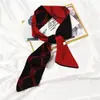 Bufanda para Mujer Invierno Tejida Larga Estilo Coreano Nuevo Estilo Coreano Estudiante Decorativa Geométrica Larga de Lana Pequeña Bufanda