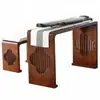 Mesa Taburete de Madera Maciza para Guqin Resonancia Mesa de Paulownia para Guzheng Mesa Antigua de Estudio China Mesa para Caligrafía Mesa para Caligrafía y Pintura Mesa de Té Zen