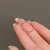 Anillo de mujer de lujo ligero de nicho estilo ins, anillo abierto simple y elegante para el dedo índice, nuevo modelo 2026 con un toque de alta gama, anillo de lazo