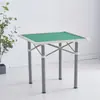 Mesa de Mahjong de Uso Duplo, Formato Quadrado, Manivela Manual, Multifuncional, Leve, Portátil, Design Simples para Uso Doméstico e Acampamento