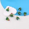 Cuentas de cristal de colores colgante de árbol de Navidad diy pulsera tejida a mano collar pendientes material para joyería accesorios