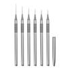 ESNOL tubo de agulha para unhas linha de puxar pincel pintura de flores caneta de linha ultrafina linha de puxar anel de couro antiderrapante suporte de caneta de metal