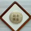 Moeda de Ouro Puro 999 Estilo Shuibei, Peça de Ouro Excêntrica de Celebridade da Internet, Presente de Dia dos Namorados para Namorada, Lembrança