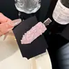 Grampo de Cabelo Elegante com Pérolas para Mulheres, Presilha de Metal com Laço Preto, Presilha Lateral de Alto Padrão, Presilha para Franja, Simples Presilha Bico de Pato