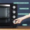 Winning Star Estándar Británico y Europeo 40L Pollo al Horno Barbacoa Pizza Horno Multifunción Pequeño para el Hogar