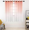 11 tipos de cortina transparente de color degradado decoración degradada sala de estar dormitorio ojales productos terminados comercio exterior transfronterizo Amazon