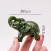 Piedra Cruda de Cristal Transfronteriza Figura de Rana de Jade Tallado de Animales de Jade Natural Decoración de Mascota de Té para Escritorio Venta al por Mayor