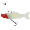 Venta al por mayor de fábrica señuelo segmentado anzuelo doble envoltura suave plomo señuelo de pesca 9cm18g Señuelo Suave Señuelo de Pesca para Exteriores