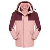 Chaqueta Cálida con Forro de Polar para Otoño e Invierno con Logo Estampado Chaqueta Tres en Uno Resistente al Viento e Impermeable para Exteriores
