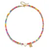 Collar de letras de acero inoxidable de venta caliente transfronterizo, cadena de clavícula de amor de concha de turquesa de color mixto, collar de moda caliente DIY