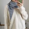 2019 Novo estilo cachecol ins estilo simples elegante triângulo cachecol das mulheres cor sólida cachecol inverno das mulheres xale de malha outono