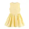 Ins Moda Europeia e Americana Transfronteiriça 2026 Novo Estilo Moda Amazon Roupas Femininas Atacado Doce Vestido Sem Mangas com Contas
