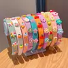 Diadema infantil fruta esponja flor pequeña lavado de cara maquillaje presión para el cabello no lastima la cabeza linda princesa niña accesorios para el cabello