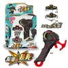 Explosivo Super Top Batalha Combinado Liga de Metal Luminosa Giroscópio Brinquedo Batalha Mágica Giroscópio Lançador de Puxar Mão Abacaxi