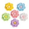DIY Resina Doble Capa Estéreo Flor de Durazno Jazmín Hecho a Mano Horquilla Taza de Agua Carcasa para Teléfono Móvil Marco de Fotos Imán para Refrigerador Accesorios Lote