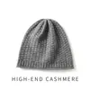 Cachemira Otoño/Invierno 2026 Nuevo Sombrero Casual de Punto de Color Sólido para Mujer, Cálido para Exteriores, Tejido de Paja Pesado, Trenzado de Cable