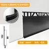 Rodapié Empotrado de Aleación de Aluminio con Yeso Pre-Empotrado, Zoclo de Piso en Forma de L, Rodapié Metálico Empotrado Invisible Oculto en Forma de H