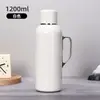 Tetera Hereditaria de Acero Inoxidable 316 de Alto Valor Estético con Pantalla de Temperatura Aislada y Separación de Té-Agua, Adecuada para Uso en Exteriores, Botella de Agua de Gran Capacidad