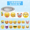 500 adesivos/rolo pacote de expressões de emoji rolo de adesivos adesivos de recompensa fita seladora decorativa para copo transfronteiriça atacado