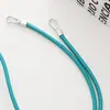 Correa de muñeca única de cuero PU nuevo, cordón para teléfono, cadena de mano colorida versátil de doble hebilla, accesorio de cadena para teléfono