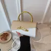 Bolso Candado Transfronterizo para Mujer, Bolso Cuadrado Pequeño, Bolso de Hombro Cruzado de Moda Nicho, Bolso Cruzado de Verano con Textura