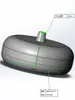 Flotador de bola plana de plástico de nylon, flotador accesorio de filtro de correa de papel, flotador de bola de nivel alto/bajo para tanque de agua con rosca M5