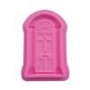 Flip sugar mold European porta e janela molde de bolo clássico villa castelo porta chocolate silicone molde ferramentas de cozimento