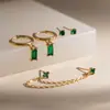 Pendientes Estilo Europeo y Americano Wanxing para Mujer, Varios Estilos con Colgantes de Circonita Blanca, Pendientes Multipar Transfronterizos, Al por Mayor en Stock