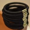 Coreia do Sul jóias fivela de metal preto cabelo corda anel de cabelo prático de alta elasticidade 2 yuan loja de jóias