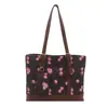 Primavera 2026 Nuevo Bolso de Hombro Único de Mano con Estampado de Cerezas Texturizado de Moda Versátil Bolso para Madre e Hijo