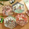 Novos Adesivos de Cena em Miniatura 2.0, Adesivos de Paisagismo, Adesivos Artesanais Mini Anti-Estresse, Adesivos Artesanais DIY de Paisagismo 3D
