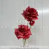 Casamento Vermelho Flor de Simulação Banquete de Bebê Chinês Banquete de Casamento Layout do Quarto de Casamento Flor Artificial Cor de Outono Série Caramelo Liderança de Estrada