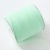 Rollo Grande de 6 mm Cinta de Gasa Translúcida Hilo de Leche Hilo de Nieve Doble Cara Hecho a Mano DIY Accesorios para el Cabello Accesorios de Lazo Decoración de Boda