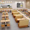 Mesas y Sillas para Tienda de Alimentos y Bebidas Tienda de Té de Leche Tienda de Comida Diaria Restaurante Temático Asiento de Tarjeta Comedor Tienda de Fideos Tienda de Polvos Bar de Snacks Combinación de Sofás