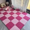 Alfombra de Felpa para Dormitorio, Resistente a Manchas, Alfombrilla de Suelo para Aislamiento Acústico de Habitación Completa, Alfombrilla de Espuma, Alfombrilla de Esponja Empalmada para Gatear, Se Puede Cortar