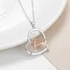 Knn-412 Collar de Chica de Tenis Estilo Deportivo Europeo y Americano, Colgante de Diamante en Oro Rosa Transfronterizo con un Toque de Alta Gama