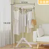 Secador de Roupas Vertical de Fibra de Vidro Plástico Antiderrapante Sem Marcas Giratório 360 Graus Venda Quente Transfronteiriça para Sala de Estar e Quarto Armazenamento de Casacos