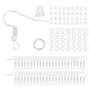100 Ganchos para Oreja/Anillo Único/Accesorios de Tapones para Oído Traje DIY Hecho a Mano Aretes Caseros Material Mayorista de Fábrica de Joyería para Oreja