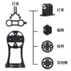 Soporte Multifuncional de Aleación de Aluminio Johorse para Bicicleta Accesorios para Bicicleta de Montaña Soporte de Expansión para Teléfono Móvil Computadora Luz