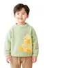 Moletom com Forro de Lã Infantil Inverno Engrossado Fofo Desenho Animado Animal Pulôver Camada Base de Pelúcia para Meninos e Meninas Roupa Quente de Bebê