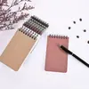Nuevo Cuaderno en Espiral Color Morandi A7 Bloc de Notas de Hojas Sueltas Cómodo de Sostener Cuaderno Pequeño Cuaderno Portátil Cuaderno con Papel de Liberación