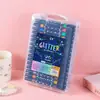 Plumón Creativo de Doble Punta y Doble Color con Brillantina para Dibujo Infantil, Pluma Fluorescente para Estudiantes de Primaria, Pluma de Acuarela de Punta Suave para Colorear y Llevar un Diario