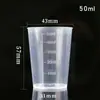 Taza Medidora al por Mayor ml Taza Medidora de Plástico Material PP Pequeña Taza Medidora Engrosada con Escala Vaso de Precipitado