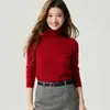 ¡Estilo Minimalista de Lujo Ligero! Suéter 100% Cachemir Puro para Mujer Otoño/Invierno Estilo Nuevo Color Sólido Tejido de Punto de Alto Gramaje de Primera Línea Jersey